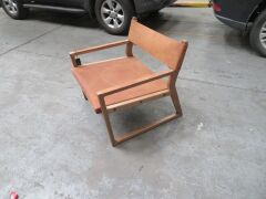 1 x Timothy Oulton Milano Chair, Oak Timber Frame - 3