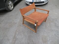 1 x Timothy Oulton Milano Chair, Oak Timber Frame - 5