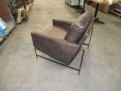 1 x Clement Retro Style Occasional Chair - 5