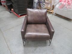1 x Clement Retro Style Occasional Chair - 6