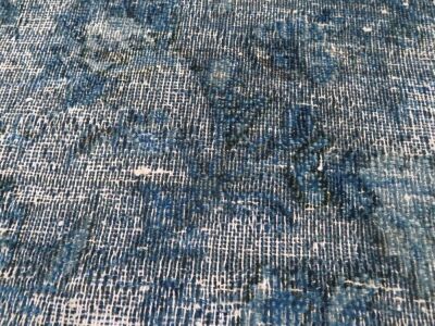 1 x Floor Rub, Blue patterned toning's, 3450 x 2630mm