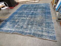 1 x Floor Rub, Blue patterned toning's, 3450 x 2630mm - 2