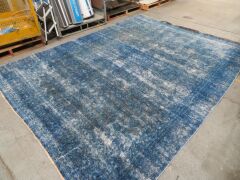 1 x Floor Rub, Blue patterned toning's, 3450 x 2630mm - 3
