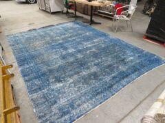 1 x Floor Rub, Blue patterned toning's, 3450 x 2630mm - 4