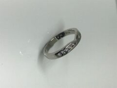 One Only Palladium White Metal Diamond Ring - 3