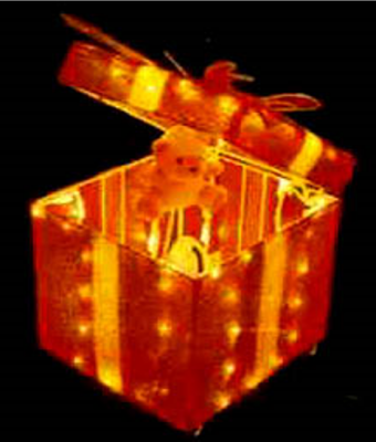 Gift Box With Animated Teddy Bear (XM8-2508) 34 x 34 x 27cm