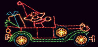 Elf Driving Car With Toys (XM7-3811) W 150cm x H 100cm. Wheels have moving effect.