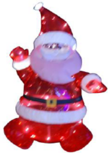 120Cm Inflatable Santa (Indoor/Outdoor Use) With Red Led Inside (XM8-5202)