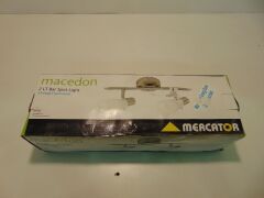 Mercator 'Macedon' 2LT x 12W Fluorescent Bar Spotlight - Brushed Chrome