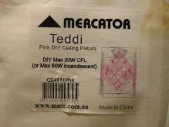 Mercator "Teddi" DIY Ceiling Fixtures Bundle - 2xPink, 2xPurple - 2