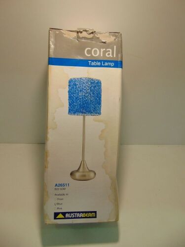 AustraBeam "Coral" 60W Table Lamp - Blue