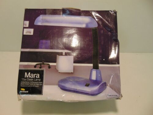 Brilliant "Mara" 11W Desk Lamp - Metallic Purple