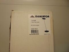 2 x Mercator "Lunar" 5W LED Task Lamps - 1xBlack, 1xChrome