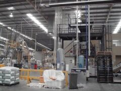 AUTOMATIC FORM, FILL, SEAL, BAGGING & PALLETISING MACHINE UP TO 25KG BAGS. BUILT: 2008. Manufactured by BTH (Now called Premiere Tech Chronos) - 32