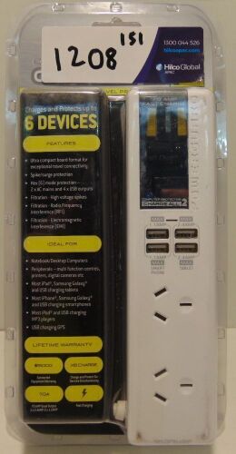 POWERGUARD 'Charge All 2' Computer Surge Protector - White - PGJW2006U