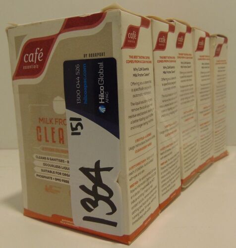 5 x CAFÉ ESSENTIALS - Milk Frother Cleaner Packs