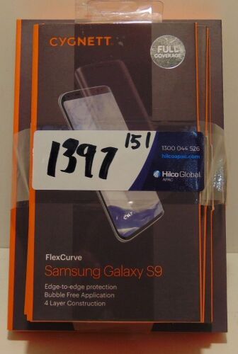CYGNETT Samsung Bundle - 1 x OpticShield Samsung Galaxy Tab A 8" (CY2431CPTGL), 1 x RealCurve Suits Samsung Galaxy S8 (CY2133CPTGL), 1 x RealCurve Suits Samsung Galaxy S9+ (CY2426CPTGL), 1 x FlexCurve Samsung Galaxy S9 (CY2422CXCUR)