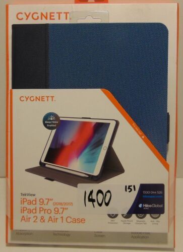 CYGNETT Protector & Case Combo - 1 x OpticShield 9H Tempered Glass Screen Protector Suits Surface Pro 6, 5 & 4 (CY1856CSTGL), 1 x TekView Case Suits iPad 9.7" 2018+2017 iPadPro 9.7" Air2 & Air1 (CY2166TEKVI)