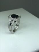 One Only 18ct White Gold Sapphire and Diamond Ring - 3