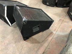 2 x CSX Wedge Speaker Boxes powered by Celestion Timber Case - 8