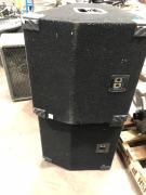 2 x CSX Wedge Speaker Boxes powered by Celestion Timber Case - 2
