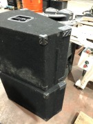2 x CSX Wedge Speaker Boxes powered by Celestion Timber Case - 4