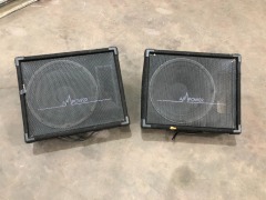 2 x AM Power Wedge Speaker Boxes