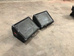 2 x AM Power Wedge Speaker Boxes - 2