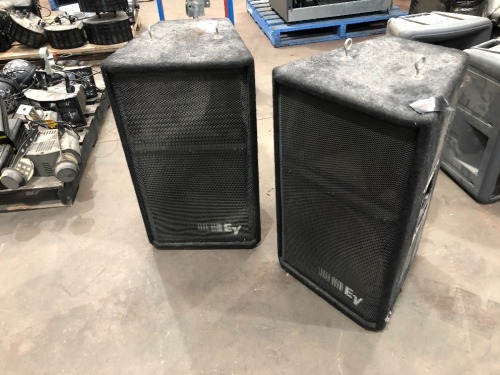 2 x EV Wedge Speaker Boxes