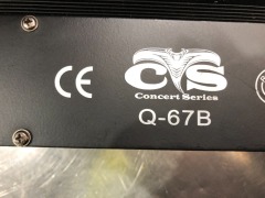 4 x Concert Series Q67B Rotating Strip Lights, 240 volt - 2