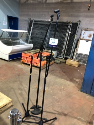 3 x Assorted Microphone Stands