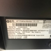 Hewlett Packard 24" Monitor, Model: Pro Display P240VA - 3