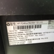 Hewlett Packard 24" Monitor, Model: Pro Display P240VA - 3