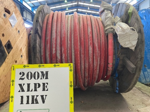 2541 - XLPE 11KV - Approximately 200mtr (Red) -Olex High Voltage Cable - 200m, 3 Core, 70mmsq, 6.35/11kV, XLPE/SWA