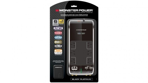 Monster Black Platinum AV 600 Surge Protector