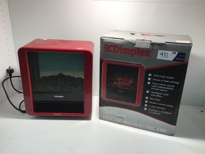 Dimplex 1.5KW Portable Electric Fire Heater MINICUBE-RED
