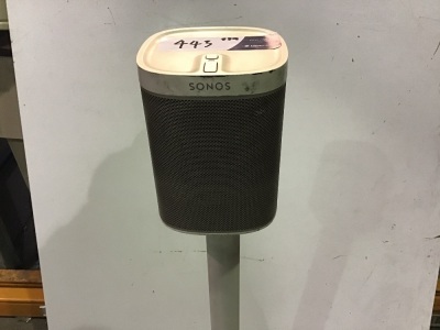 Sonos PLAY:1 Wireless Hi Fi Music System - White + Floor Stand