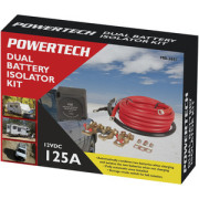 Powertech 12V 125A Dual Battery Kit with Cable Kit - MB3681
