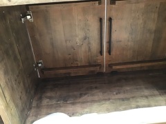 DNL Rubberwood Bathroom Vanity Cabinet - 2 shelves - 3