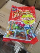 500 x 1kg bags of Family Favourites snakes comprising 50 Boxes of 10x 1kg bags per box, total 500 bags. - 2