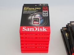 Quantity of 15 x SanDisk Extreme Pro Memory Cards - 4
