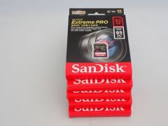 Quantity of 15 x SanDisk Extreme Pro Memory Cards - 7