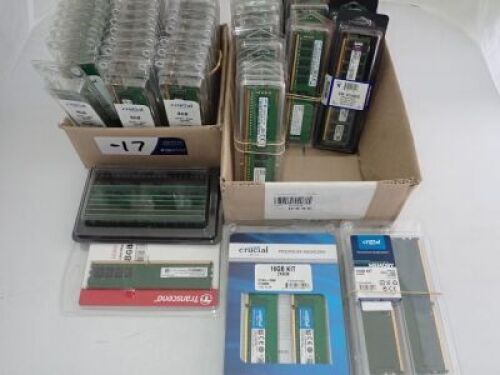 Quantity of approximately 89 x 8gb Ram