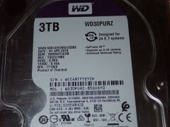 Quantity of 4 x Western Digital 3tb HDDs - 3
