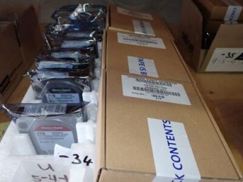 Quantity of 10 x Western Digital 2tb HDDS