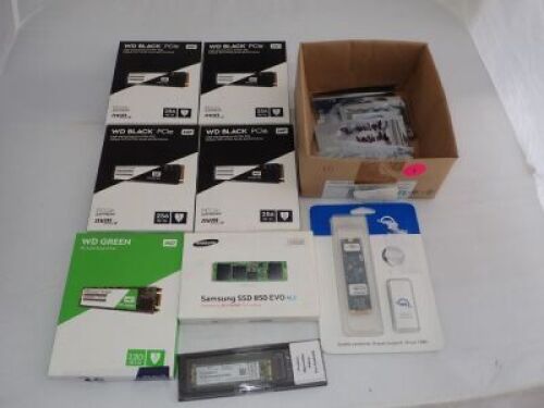 Quantity of 18 x assorted SSD