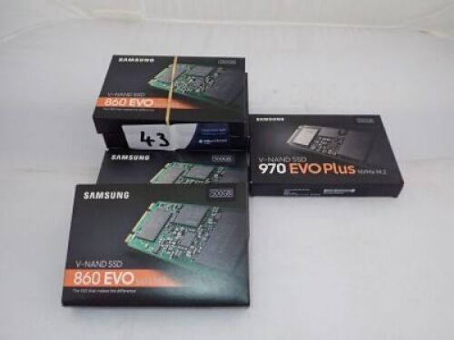 Quantity of 6 x Samsung SSD
