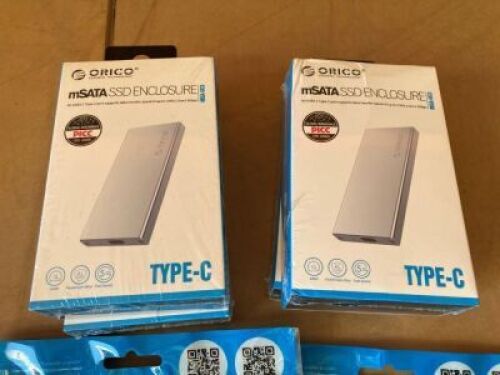 Quantity of 6 x SSD enclosures