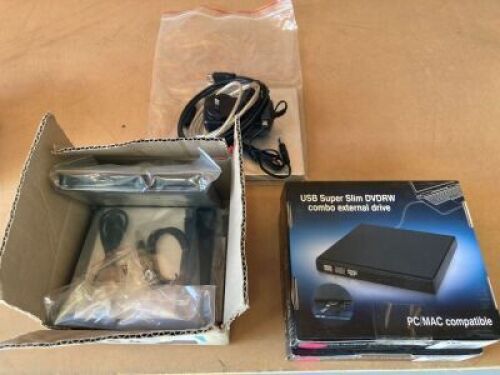 Quantity of 6 x assorted external drives
