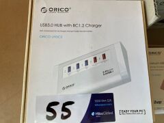 Quantity of 9 x Orico USB 3.0 Hubs - 2